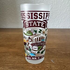 Cat Studio Mississippi State Frosted Tumbler Glass 2018